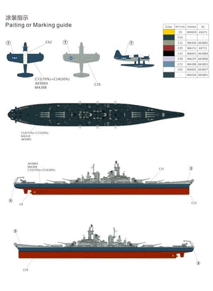 Maquette Very Fire VF700902 USS Louisiana BB-71 Cuirassé de classe Montana 1/700 – image 3
