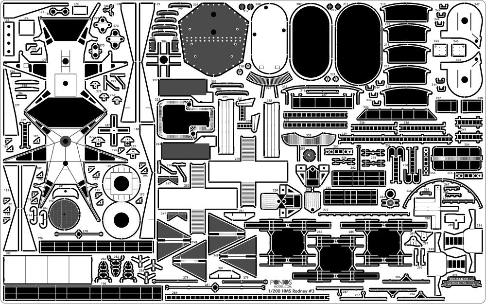 Pontos 23007F1 HMS RODNEY 1942 Detail Up Set 1/200 – zdjęcie 25