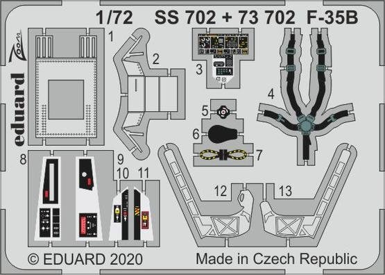 Maquette Eduard 73702 F-35B pour Italeri au 1/72