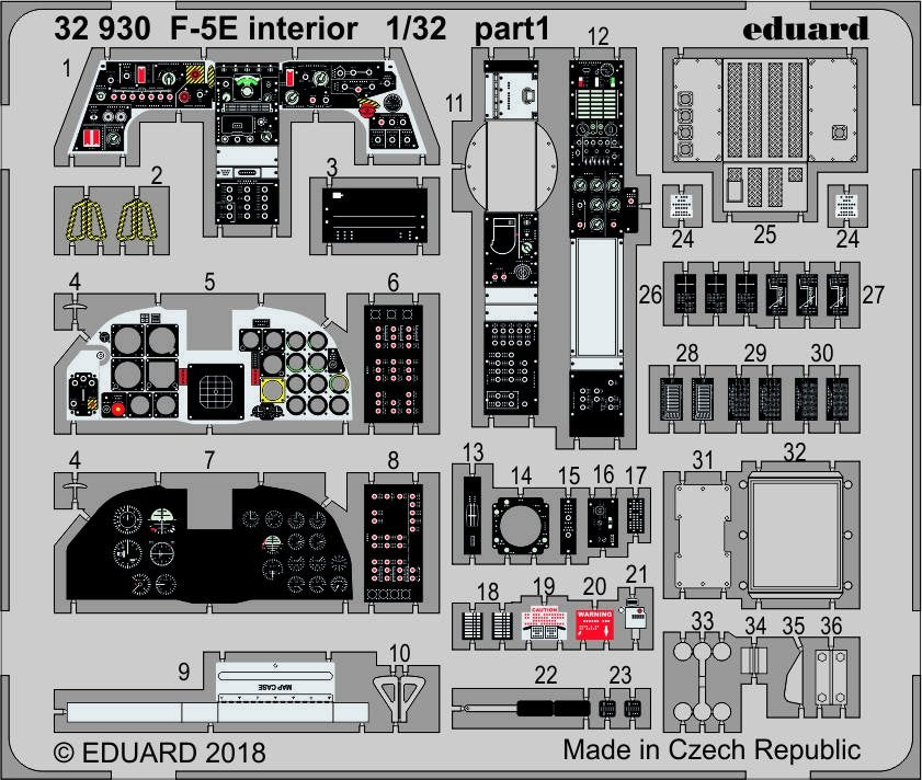 Eduard BIG3393 F-5E 1/32 KITTY HAWK – image 7