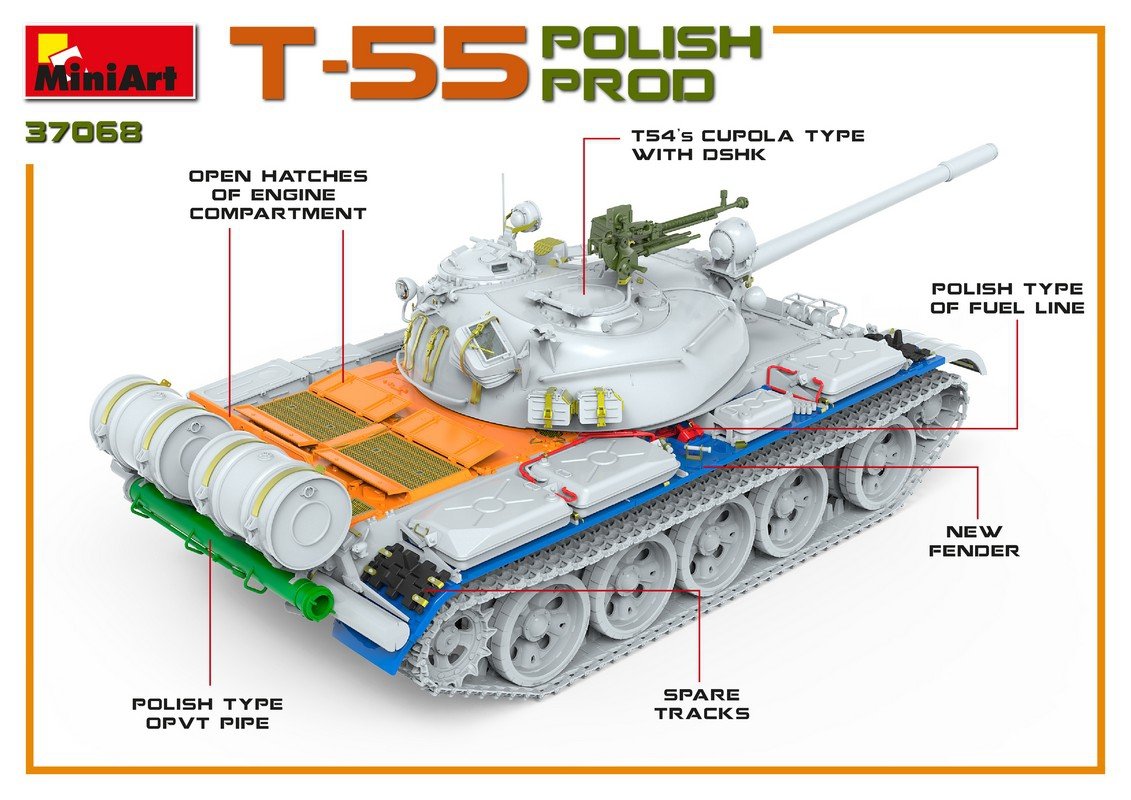 MiniArt 37068 T-55 POLISH PRODUCTION 1/35 – Bild 12
