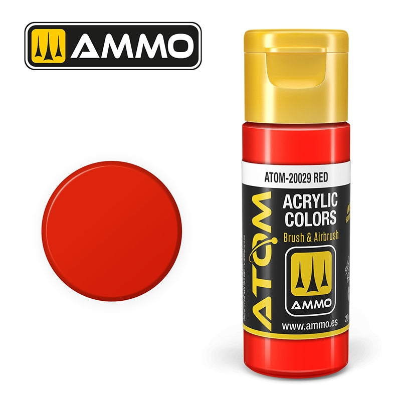 Ampoil Mig Jimenez 20029 ATOM COLOR Rouge 20ml