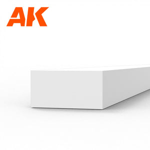 AK Interactive AK6531 STRIPS 2.00 X 4.00 X 350MM – STYRENE STRIP – (8 UNITS) – Bild 2