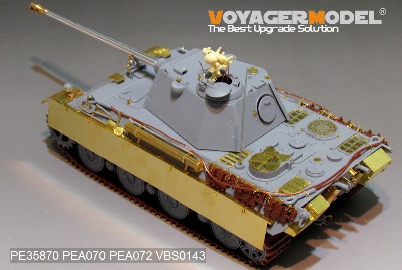 Voyager Model PE35870 WWII German Panther II Prototype Design Plan basic for AMUSING HOBBY 1/35 – immagine 3