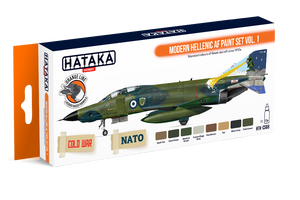 Hataka HTK-CS68 ORANGE LINE – Modern Hellenic AF paint set vol. 1 8x17ml