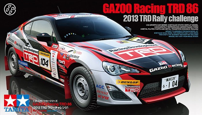 Tamiya 24337 GAZOO Racing TRD 86 (2013 TRD Rally challenge) 1/24