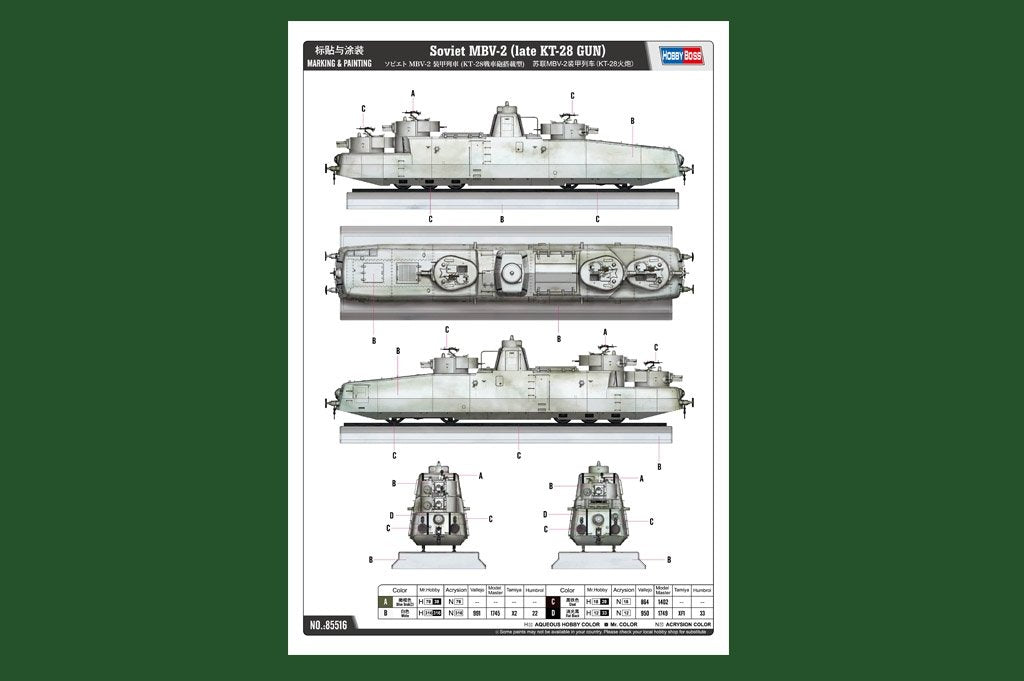 Hobby Boss 85516 Soviet MBV-2 (Late KT-28 Gun) 1/35 – immagine 3