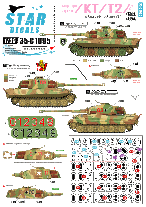Star Decals 35-C1095 King Tiger / Tiger II #3 1/35