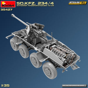 MiniArt 35427 Sd.Kfz. 234/4 SCHWERER PANZERSPÄHWAGEN 7,5 cm. INTERIOR KIT 1/35 – Bild 19
