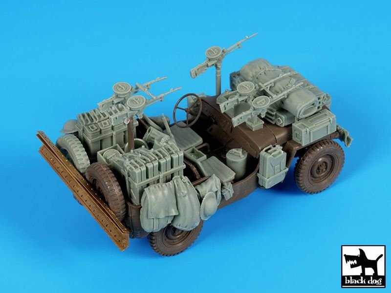 Black Dog T35224 British SAS jeep Africa accessories set 1/35 – zdjęcie 3