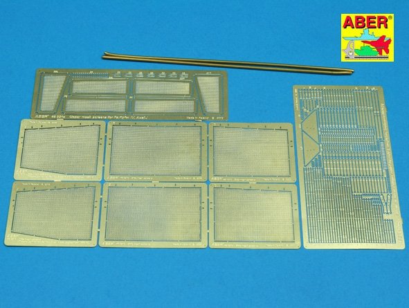 Aber 48021 German medium tank Pz.Kpfw. IV, Ausf. J (also Stug IV late, Jagdpanzer IV A) - vol. 5 - additional set - side mesh skirts 1/48