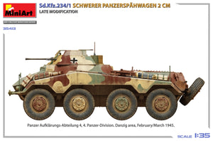 MiniArt 35413 Sd.Kfz.234/1 Schwerer Panzerspähwagen (2 cm). Late Mod 1/35 – imagen 6