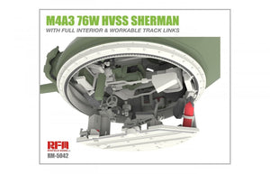Rye Field Model 5042 M4A3 76W HVSS Sherman With full interior 1/35 – immagine 6