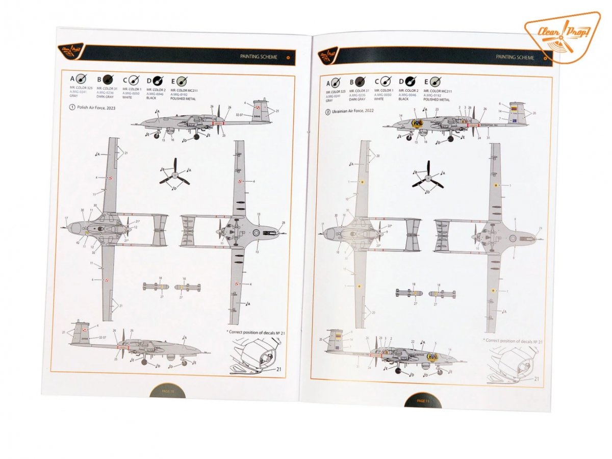 Clear Prop! CP72037 TB.2 UAV in Polish service STARTER KIT 1/72 – image 10