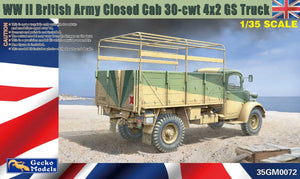 Gecko Models 35GM0072 Camion GS 4x2 à cabine fermée de l&amp;#39;armée britannique de la Seconde Guerre mondiale, échelle 1/35