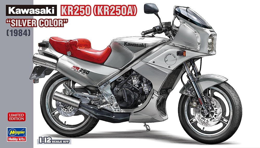 Hasegawa 21747 Kawasaki KR250 (KR250A) "Silver Color" (1984) 1/12
