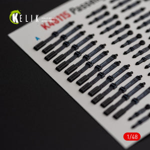 KELIK K48115 Passenger Seat Belts for MH-60/UH-60 Black Hawk - interior 3D decals for ICM kit 1/48 – zdjęcie 3