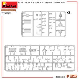 Miniart 37062 K-51 RADIO TRUCK WITH TRAILER 1/35 – immagine 7