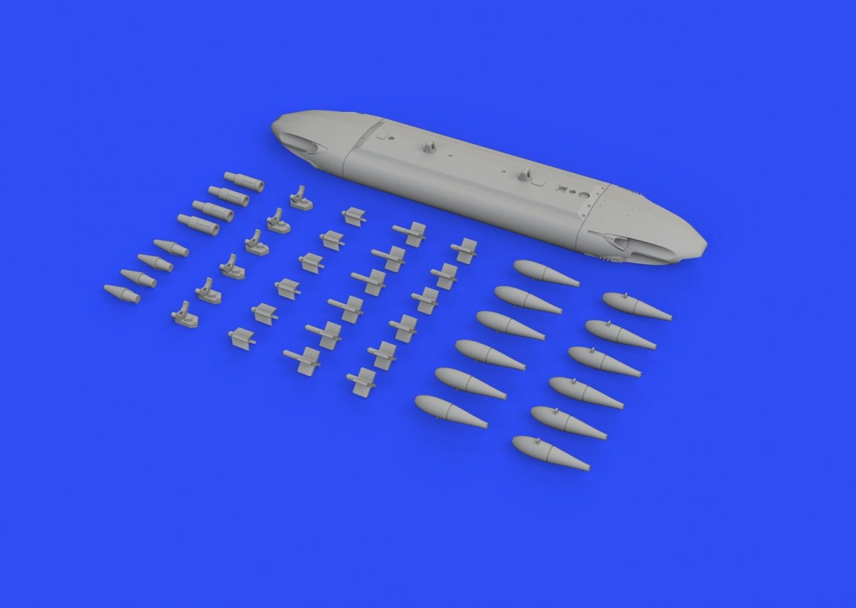 Eduard 648566 SUU-20 dispenser w/ BDU-33 &amp;amp; Mk.76 bombs 1/48 – immagine 2