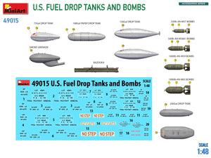 MiniArt 49015 US FUEL DROP TANKS AND BOMBS 1/48 – image 2