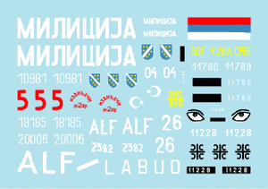 Star Decals 35-923 Tanks in Bosnia #1. Serb, Croatian and Muslim tanks during the war 1/35 – immagine 3