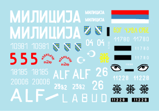 Star Decals 35-923 Tanks in Bosnia #1. Serb, Croatian and Muslim tanks during the war 1/35 – immagine 3