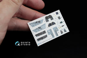 Quinta Studio QD48043 F/A-18 A++ 3D-Printed &amp;amp; coloured Interior on decal paper (for Kinetic) 1/48 – immagine 2