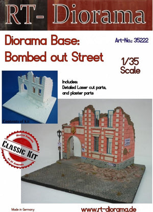 RT-Diorama 35222 Diorama-Base: &amp;quot;Bombed out Street&amp;quot; 1/35