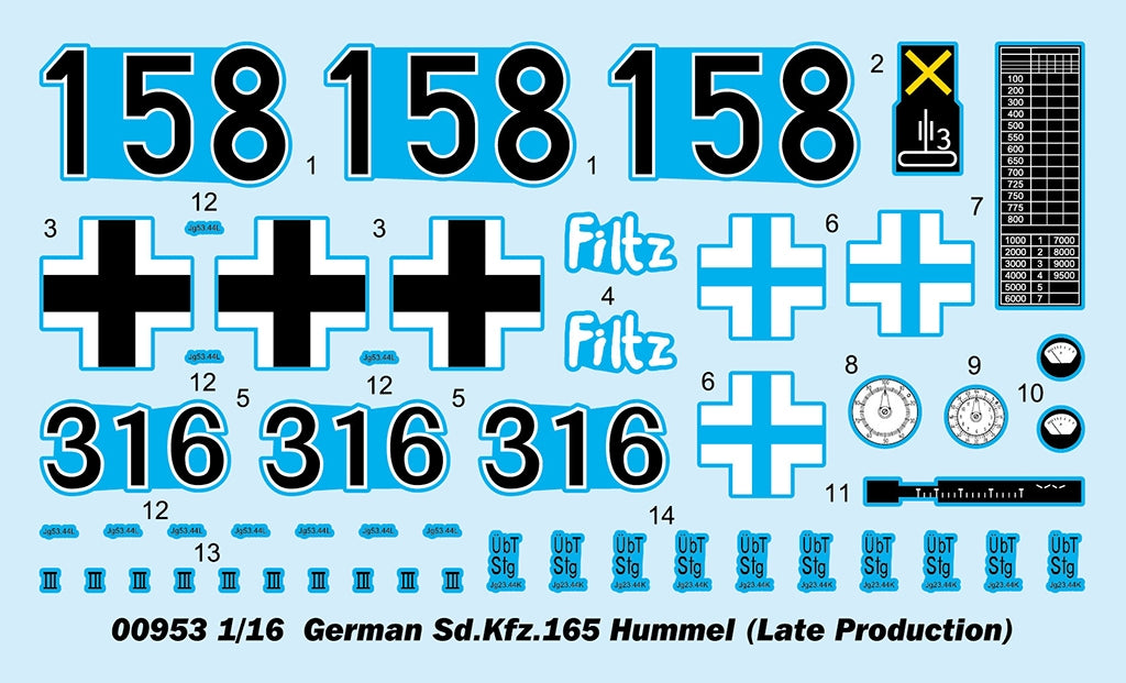 Trumpeter 00953 German Sd.Kfz.165 Hummel Late Production 1/16 – Bild 5