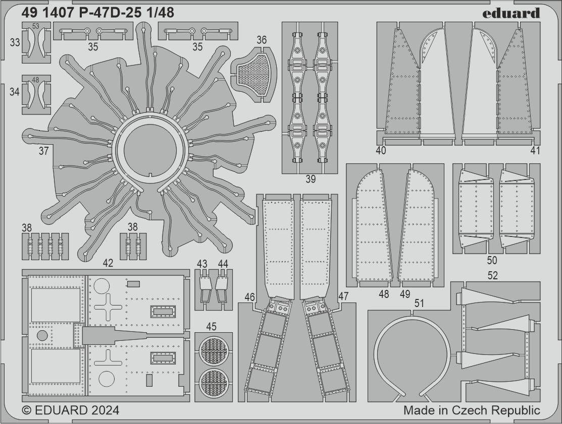 Eduard 491407 P-47D-25 MINIART 1/48 – zdjęcie 2