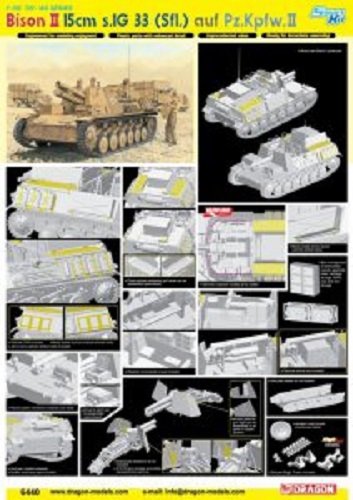 Dragon 6440 Bison II 15cm s.IG33 (Sfl.) auf Pz.Kpfw.II 1/35 – immagine 2