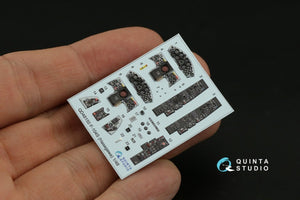Quinta Studio QD48150 F-104S 3D-Printed &amp;amp; coloured Interior on decal paper (Hasegawa) 1/48 – immagine 10