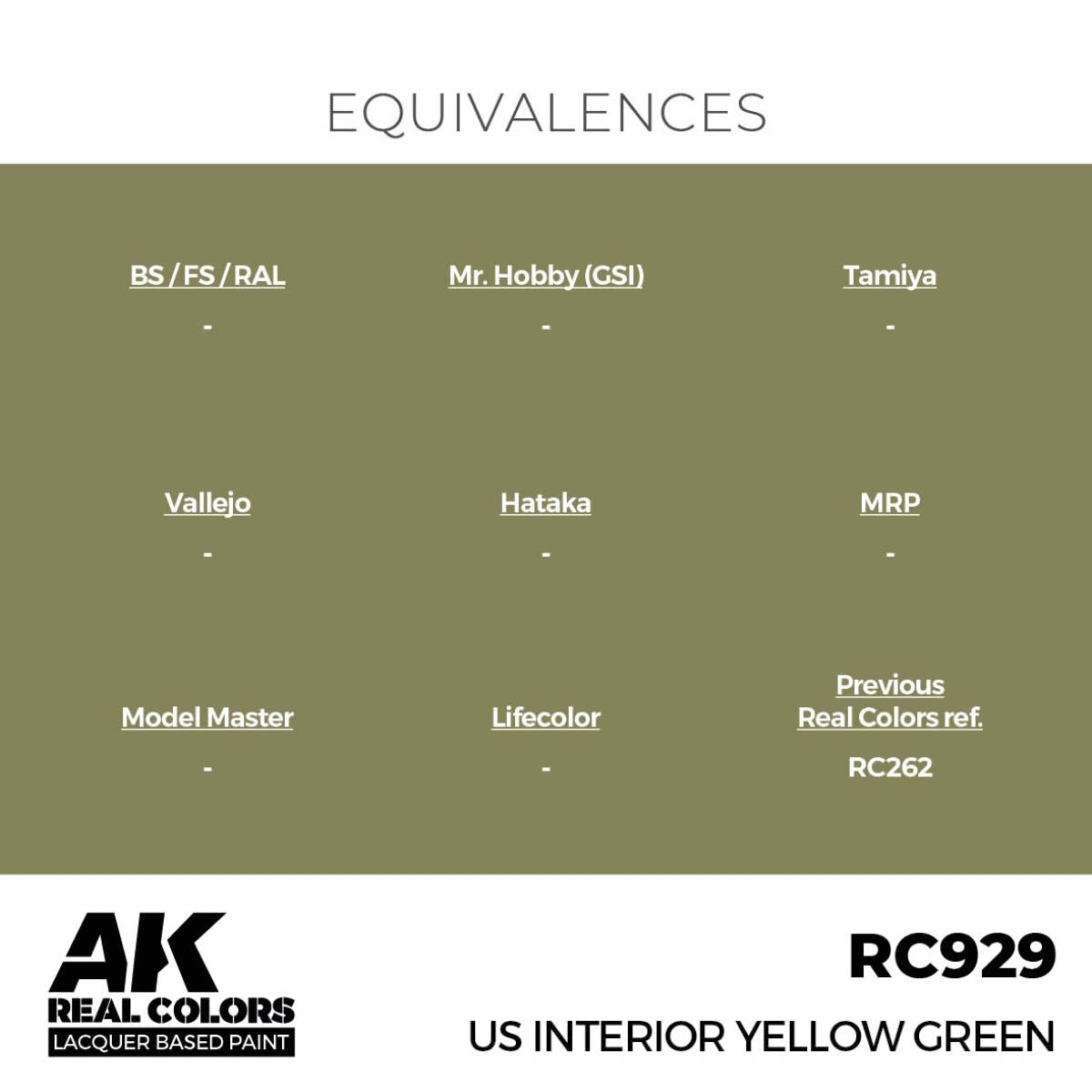 AK Interactive RC929 US Interior Yellow Green 17 ml – immagine 2