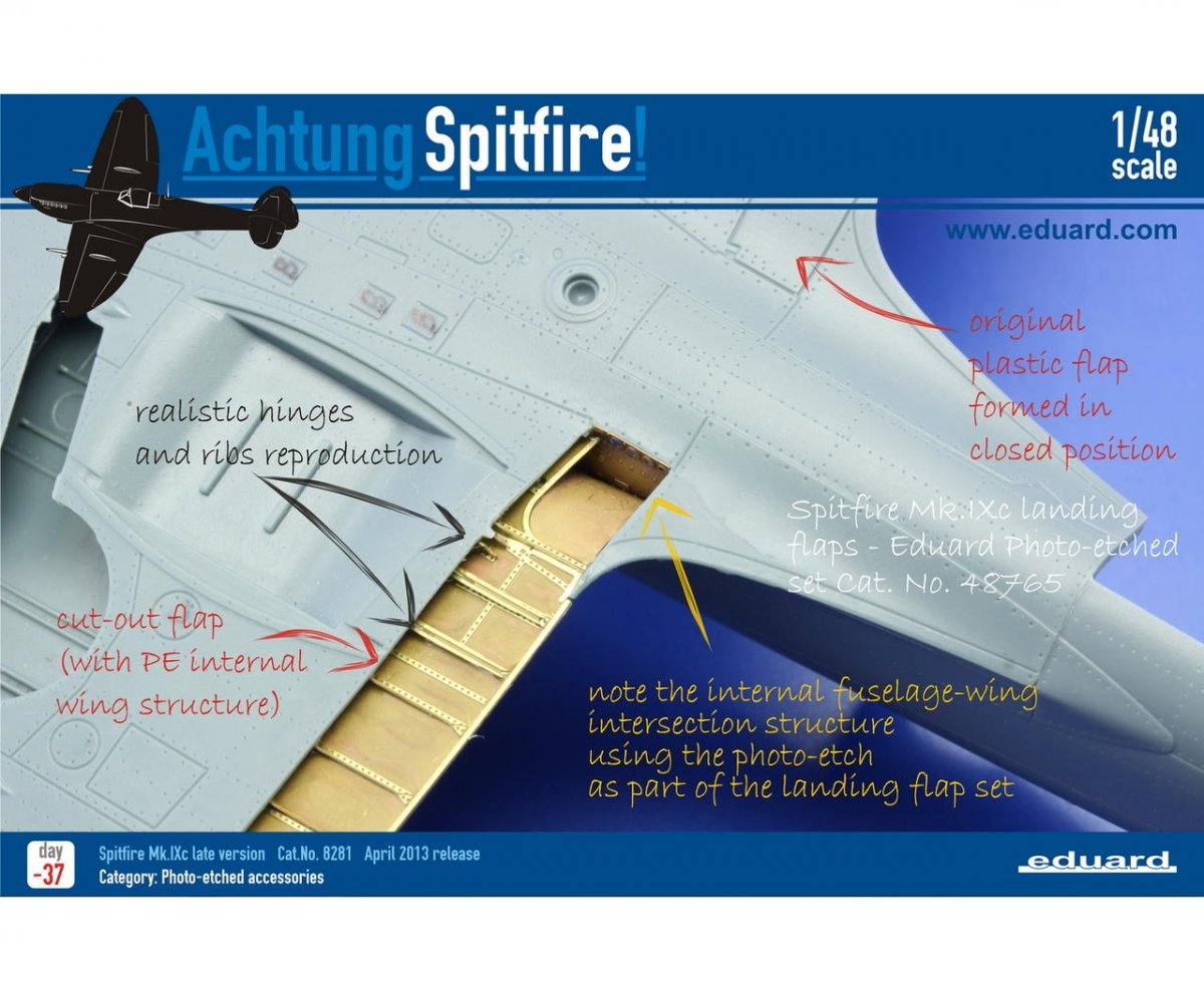 Eduard SIN64809 SPITFIRE Mk. IX ADVANCED 1/48 (Eduard) – imagen 20
