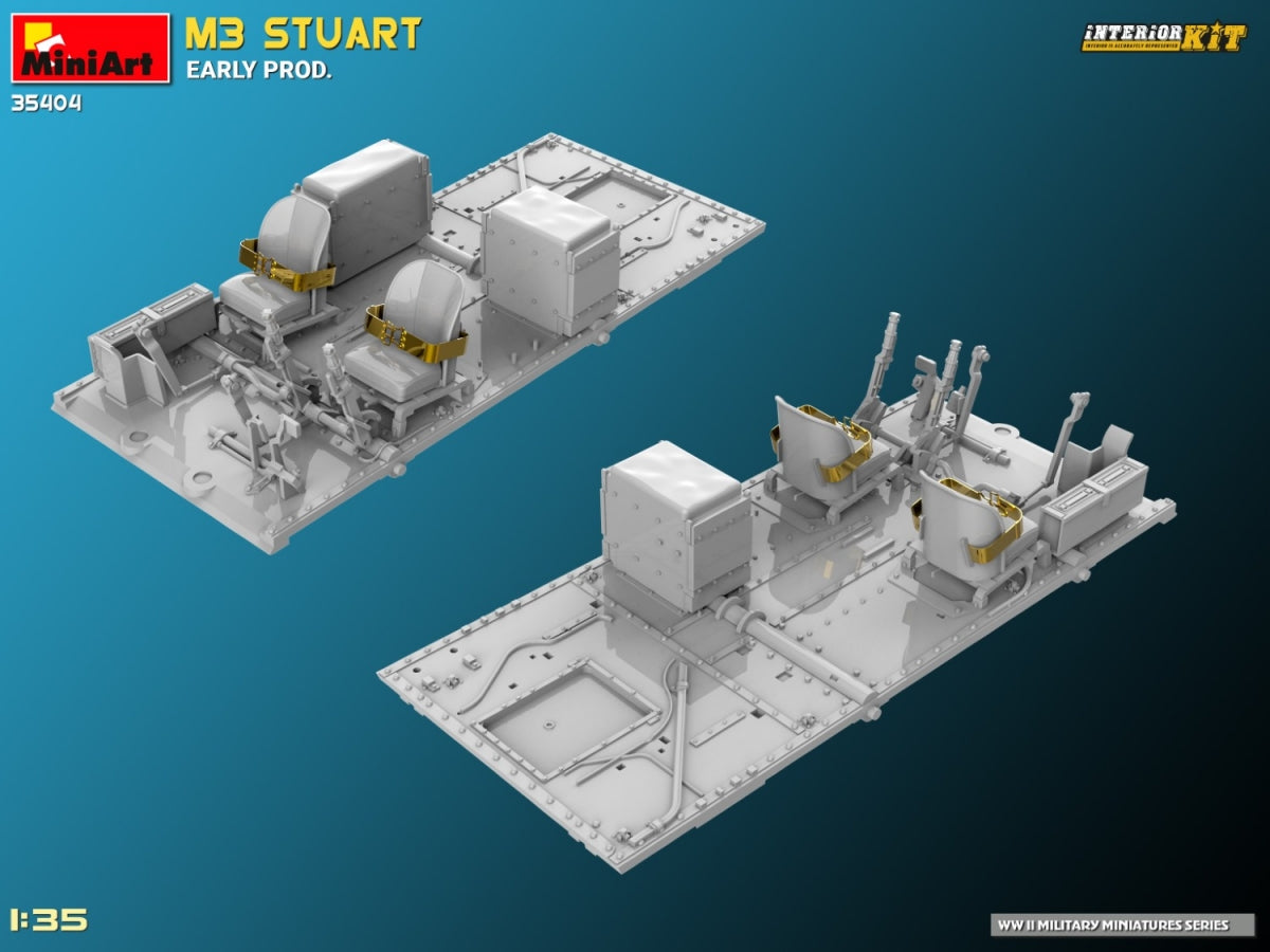 MiniArt 35404 M3 STUART EARLY PROD. INTERIOR KIT 1/35 – zdjęcie 19