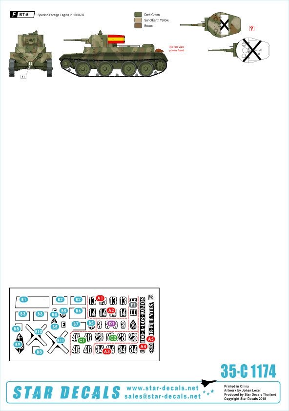 Star Decals 35-C1174 Spanish Civil War # 6 1/35 – immagine 2