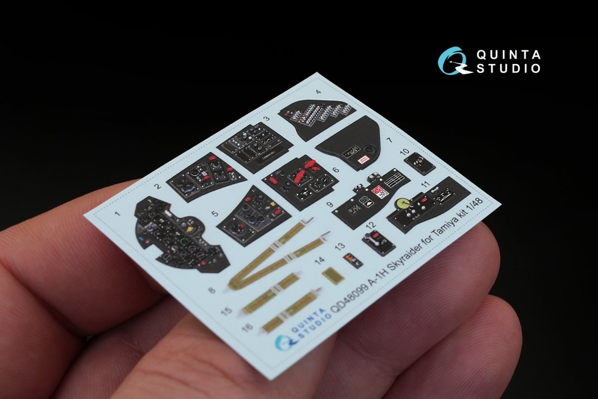 Quinta Studio QD48099 A-1H 3D-Printed &amp;amp; coloured Interior on decal paper (for Tamiya kit) 1/48 – imagen 4