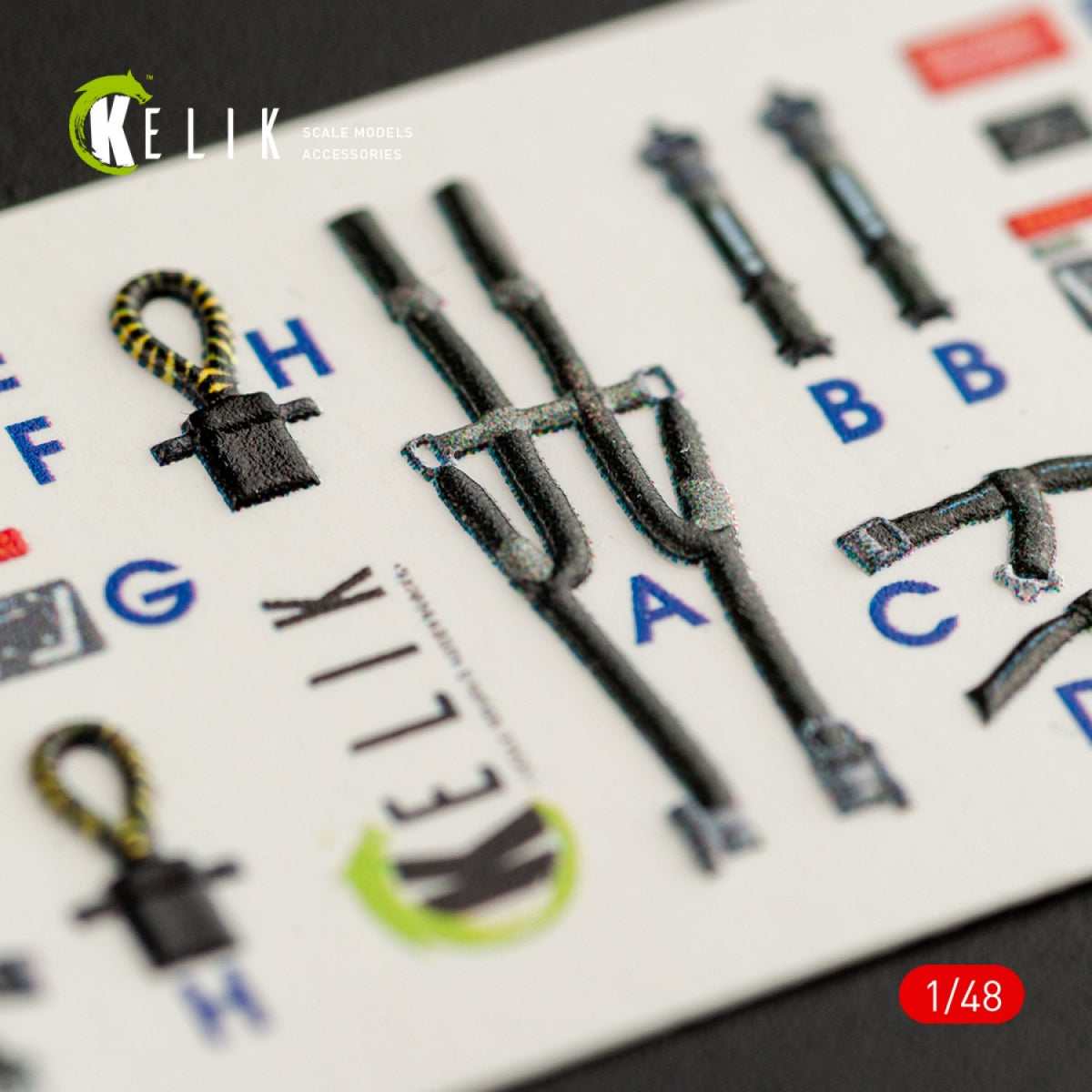 KELIK K48063 F-14D TOMCAT INTERIOR 3D DECALS FOR TAMIYA KIT 1/48 – zdjęcie 5
