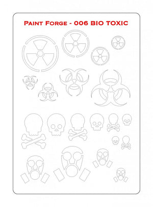 Paint Forge PFST006M STENCIL - BIO TOXIC – immagine 2