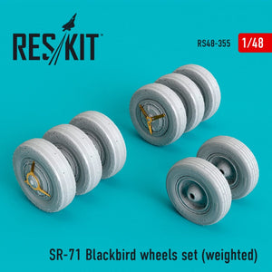 RESKIT RS48-0355 SR-71 &amp;quot;BLACKBIRD&amp;quot; WHEELS SET (WEIGHTED) 1/48