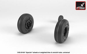 Roues Armory Models AW48330 AH-64 Apache avec pneus lestés, moyeux lisses 1/48 – image 4