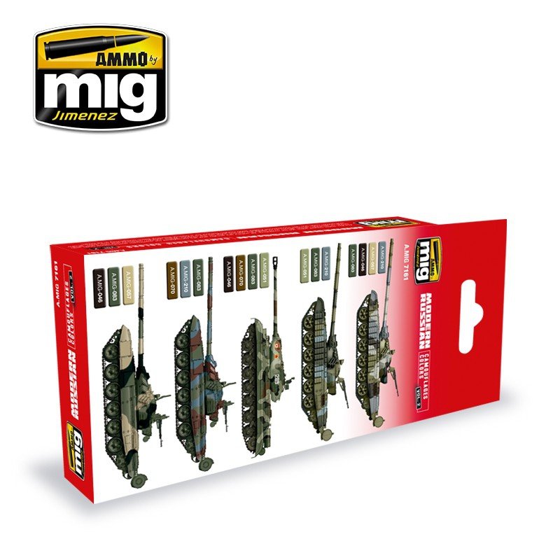 AMMO Mig 7161 Couleurs de camouflage russes modernes Vol. 2 (6 x 17 ml) – image 2