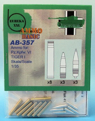 Eureka XXL AB-357 Ammo for : Pz.Kpfw. VI, TIGER I 1/35
