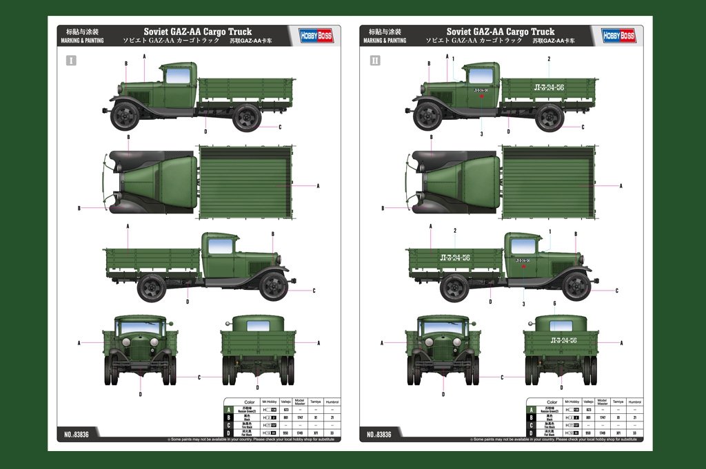 Hobby Boss 83836 Soviet GAZ-AA Cargo Truck – zdjęcie 3