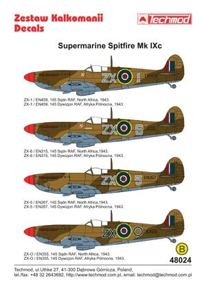 Techmod 48024 - Supermarine Spitfire Mk.IX 1/48 – immagine 2