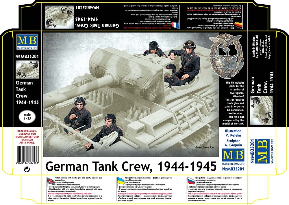 Master Box 35201 German Tank Crew, 1944-1945 1/35 – Bild 2