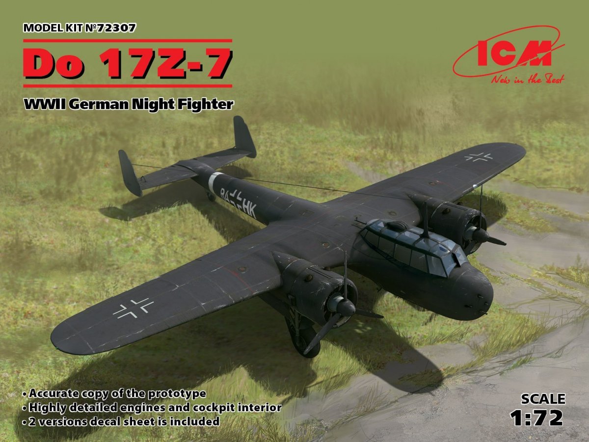 ICM 72307 Do 17Z-7, Chasseur de nuit allemand de la Seconde Guerre mondiale (1/72)
