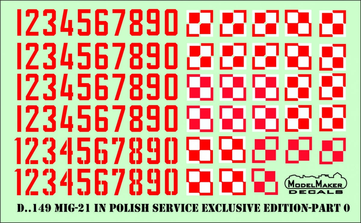 ModelMaker Decals D48150 MiG-21 in Polish service Exclusive edition part I 1/48 – imagen 5