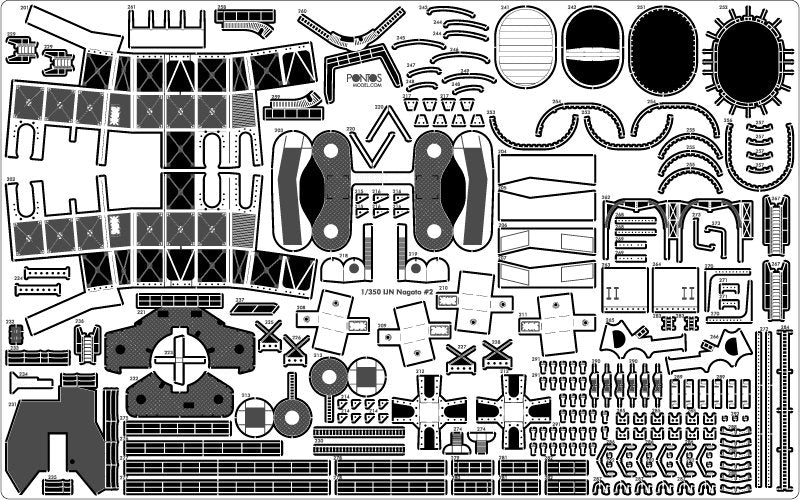 Pontos 35029F1 IJN NAGATO 1941 Detail Up Set 1/350 – Bild 28