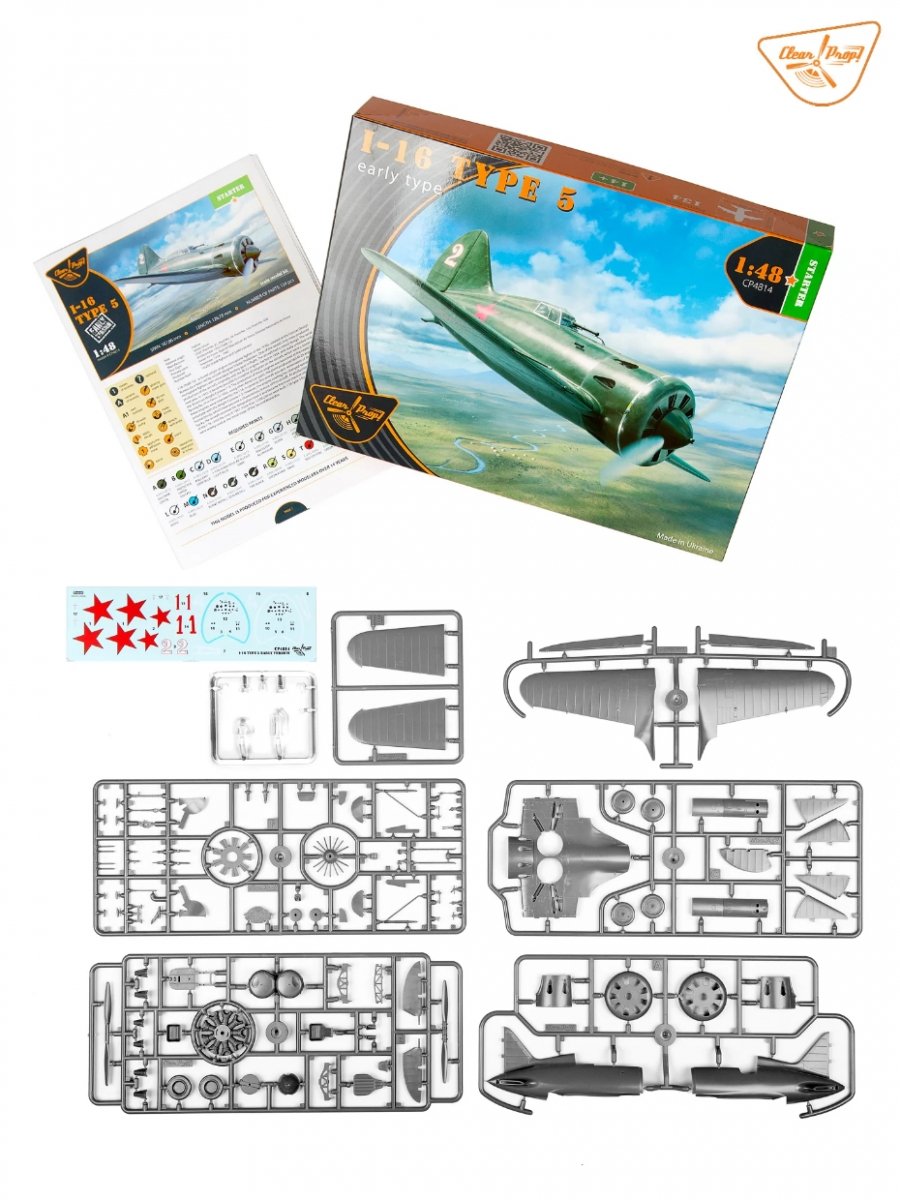 Clear Prop! CP4814 Polikarpov I-16 type 5 (early version) STARTER KIT 1/48 – imagen 3